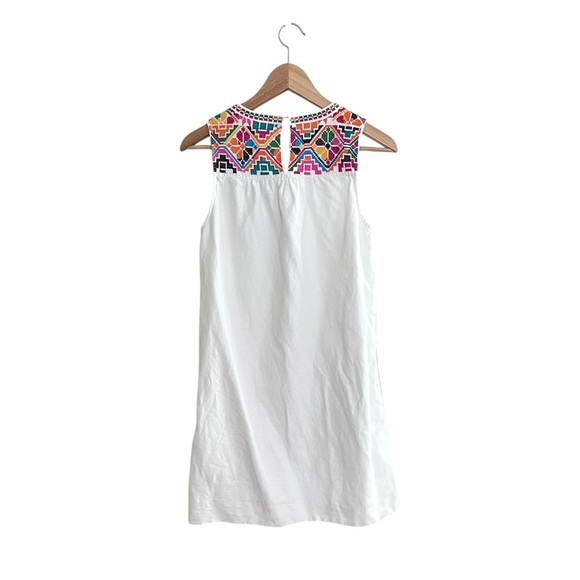 Madewell x JM Dry Goods Embroidered White La Paloma Shift Dress XS - Picture 2 of 4